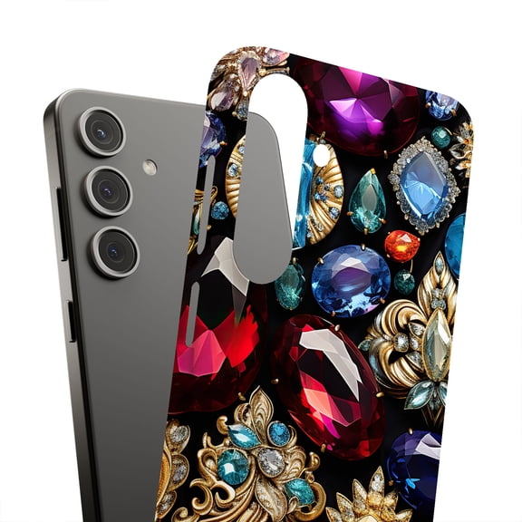 For Samsung Galaxy S10e, Hard Shell, Gems Jewels 2 Print, USA
