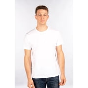 CITYLAB Men's Fitted Crew Neck T-Shirts-WHT-S