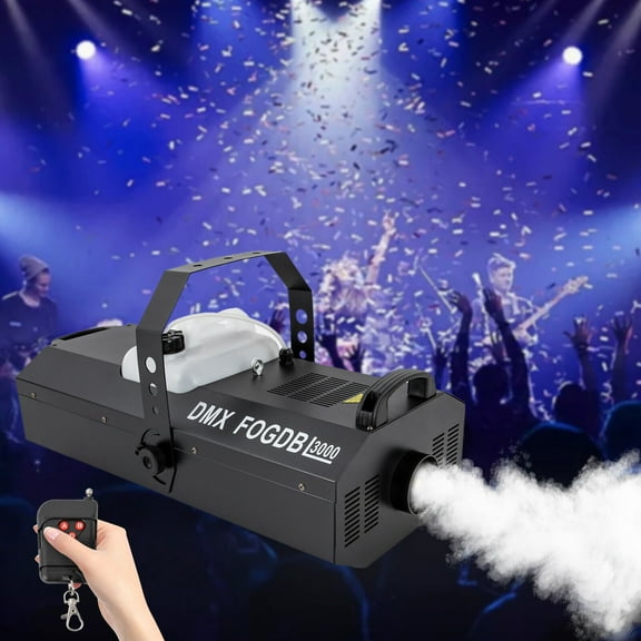 Fichiouy 3000W DMX Haze Machine with Remote Control Electronic Thermostatic Control System and Special Piping Technology Stage DJ Smoke Fog Machine Effect Machine