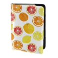 thumbnail image 2 of Rateoe Lemon Orange Pattern Passport Holder Wallet Leather Mulit-purpose Travel Wallet Credit Cards Case ,Passport Cover for Women Men-6.5 in, 2 of 5