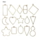 thumbnail image 1 of Colgante Marco de prensa Forma geométrica de estrella Collar de bisel trasero abierto Joyería Accesorio de bricolaje, Bronce 15 Piezas Noticed HA000861-05B, 1 of 6