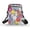 Colourful Daisies, variant on HELLHERO Strawberry Koala Shoulder Bag Polyester 2 Zippers Shoulder Bags for Daily Commute or Casual Outings