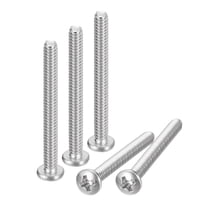 #6-32x1-1/2" Pan Head Machine Screws, 304 Stainless Steel Screw, Pack of 10