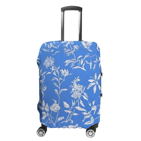 Luggage Bag Cover Is Durable And Washable It Has Double Stitching On All Sides There Are Two Openings On The Top For Travel Small Flowers (7)