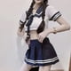 thumbnail image 5 of Lencería erótica de talla grande para mujer, traje de juego de rol, uniforme JK, conjunto de Cosplay, Top caliente 19, Falda plisada sin entrepierna, ropa de dormir Sexy, 5 of 5