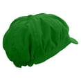 thumbnail image 4 of White Cloud Icon Embroidered Cotton Elastic Big Size Newsboy Cap - Lime XL-2XL, 4 of 5