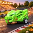 thumbnail image 6 of Inertia Push Sliding Stunt Toy Car Spark Effect Portable Plastic Play Vehicle for Kids Interactive Game Gift,Green, 6 of 7