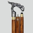 thumbnail image 4 of AM NAUTICALS Nebula Dragon Head Handle Victorian Wooden Walking Stick Victorian Steampunk Foldable Cane, 4 of 5