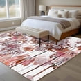 thumbnail image 4 of 5'x7' Area Rugs, Red Onion Flowers Indoor Outdoor Area Rug for Living Room Bedroom, Spring Watercolor Dandelion Floral Plants Washable Bathroom Rugs Kitchen Floor Carpet Mats Home Decor Aesthetic, 4 of 8
