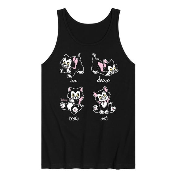Disney - Figaro Un Deux Trois Cat - Men's Sleeveless Graphic Tank Top