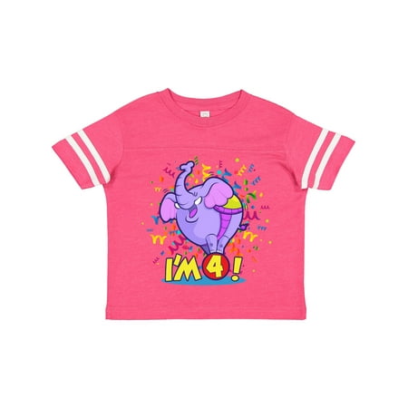 

Inktastic I m 4 Circus Elephant Gift Toddler Boy or Toddler Girl T-Shirt