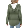 thumbnail image 4 of Chandail à Capuchon pour Femmes Manches Longues Raglan Mode Décontractée Haut Maison/quotidien, 4 of 5