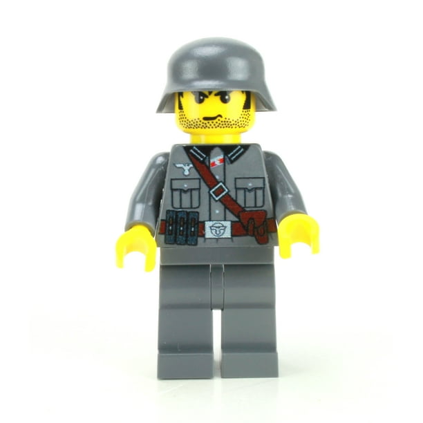 Battle Brick MP40 Soldier Custom Minifigure -