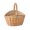 Brown, variant on Clearance Sale! Wickerwork Rattan Fruit Woven Storage Vegetable Picnic Eggs Portable Flower Home Textile Storage Practical Home Decor 9.8"