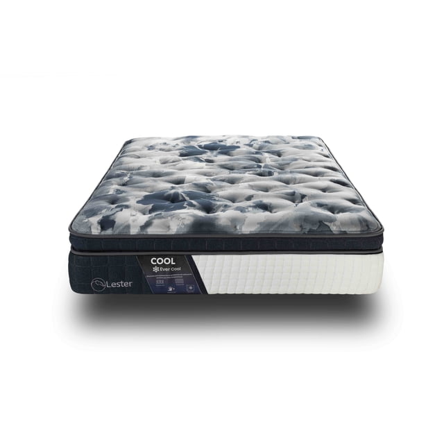 Colchón Matrimonial Lester Cool - Línea Ever Cool - Híbrido con Memory Foam Gel y Resortes LFK - Siempre Fresco