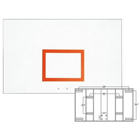 First Team Steel Basketball Backboard 42in x 72in - FT265