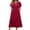 Wine, variant on Xihbxyly Womens Clothes Summer Solid Color Off the Shoulder Mid-Length Dress Casual Slim Fit Short Sleeve Dresses