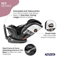 thumbnail image 4 of Peg Perego Primo Viaggio Asiento convertible todo en uno para automóvil - Recién nacido hasta 10 años o más - 5-120 lbs - Altura ajustable y delgada, 100% libre de FR, Hecho en Italia, Regaliz (Negro), 4 of 5
