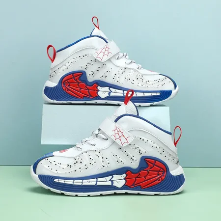 

Kids Youth Boys Basketball Shoes Shock Absorption Breathable Comfortable Non-Slip Durable Running Shoes Athletic Shoes For Youth Teenager Y2K Boys Sneakers