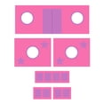 DHP Junior Metal Loft Bed with Storage Steps and Pink