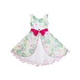 thumbnail image 1 of Girls Dress Elegant Design Princess Wedding Bow Tie Flower Green 10, 1 of 4