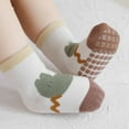 thumbnail image 5 of Laklulu 6 pares de calcetines tobilleros con agarre para bebé, calcetines antideslizantes para bebé, calcetines de invierno gruesos y cálidos para niño, calcetines con agarre para bebé, niño y niña,, 5 of 5