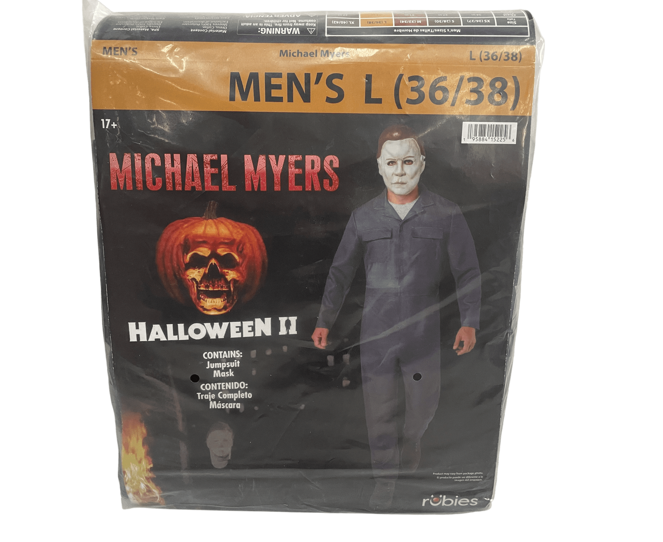 Michael Myers Halloween Costume for Adults, 2-Piece, Men's Size L (36/38), by Rubies