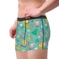 thumbnail image 3 of Wukai Happy Summer Print Men’s Underwear Breathable Boxer Briefs,&nbsp;Moisture Wicking & Breathable-Large, 3 of 7