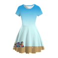 thumbnail image 1 of MINISO Disney Dessin Animé Mickey Jupe Robe Fille Été Manches Courtes Style Bébé Fille Robe Princesse Courte, 1 of 6
