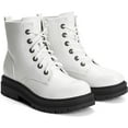thumbnail image 4 of Women’s Fashion Ankle Booties Causal Side Zipper Lace-up Combat Boots, 4 of 13