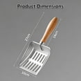 thumbnail image 5 of OAZOUF Stainless Steel Cat Litter Scoop, Heavy Duty Kitty Metal Scooper with Ergonomic Handle for Litter Box Clean, Silver, 5 of 13