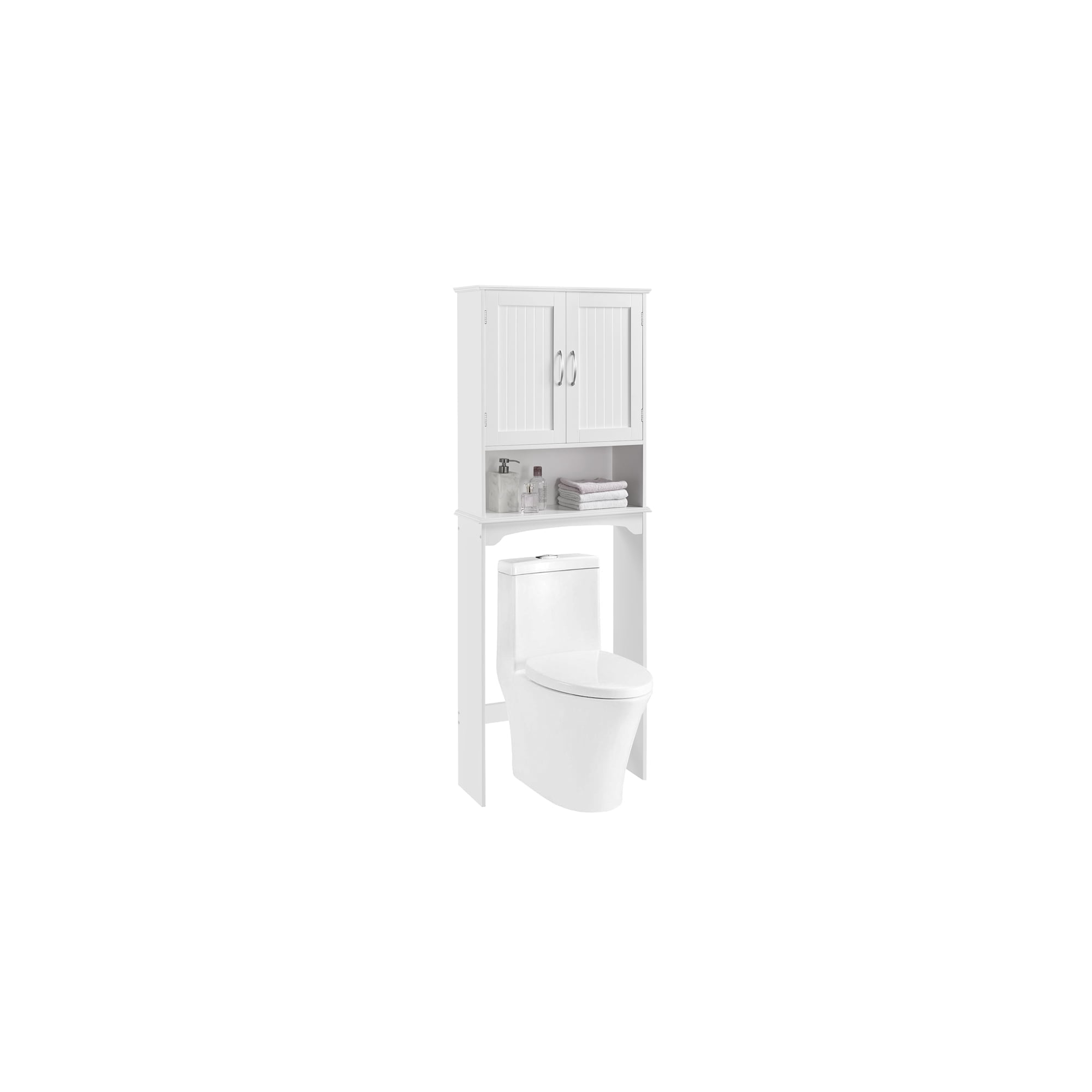KARYOU 9" Width Wooden Over The Toilet Bathroom Storage with