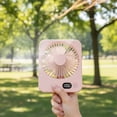 thumbnail image 3 of Desk Fan with Digital Display Quiet Foldable Portable Handheld for Office Use, 3 of 8