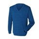 thumbnail image 1 of Henbury - Jersey/Sweater cuello pico punto 12 gauge Fine punto hombre caballero (Azul), 1 of 5
