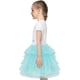 thumbnail image 5 of Vestido de Niña Azul Sirena Princess Bordado Lentejuelas Tul Manga Corta 5 Años, 5 of 8