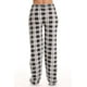 thumbnail image 3 of Pantalones de pijama de mujer con bolsillos, pantalones de pijama de cuadros de franela suave para mujer, 3 of 4