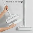 thumbnail image 6 of Daiosportswear Hair Remover Roller,48.8in Long Pole Adhesive Roller,White Plastic,Hair Sticking Tool,Tearable Paper,Ergonomic Handle,for Bed/Floor/Carpet,Removes Pet Hair/Dirt,Household/office/Car Use, 6 of 7