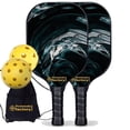 thumbnail image 1 of Pickleball Factory PB00035-4-G Pickleball Paddle Set - Silk Satin Pickleballtournament Paddle, Glassfiber Graphite, 1 of 1