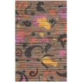 thumbnail image 2 of SAFAVIEH Cedar Brook Philander Floral Cotton Area Rug, Brown/Multi, 4' x 6', 2 of 8