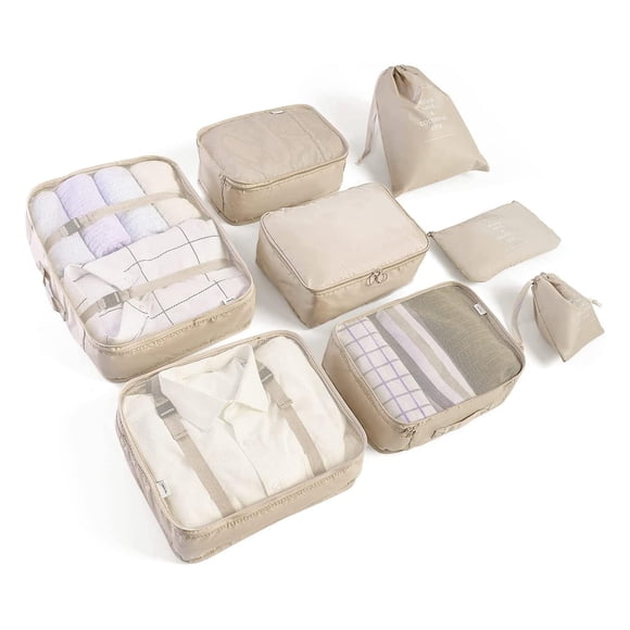 Set de cubos de embalaje LANSKLBD 8 para maletas y equipaje de viaje