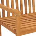thumbnail image 6 of vidaXL Outdoor Patio Bench Garden Front Porch Chair Bench Solid Wood Teak, 6 of 29
