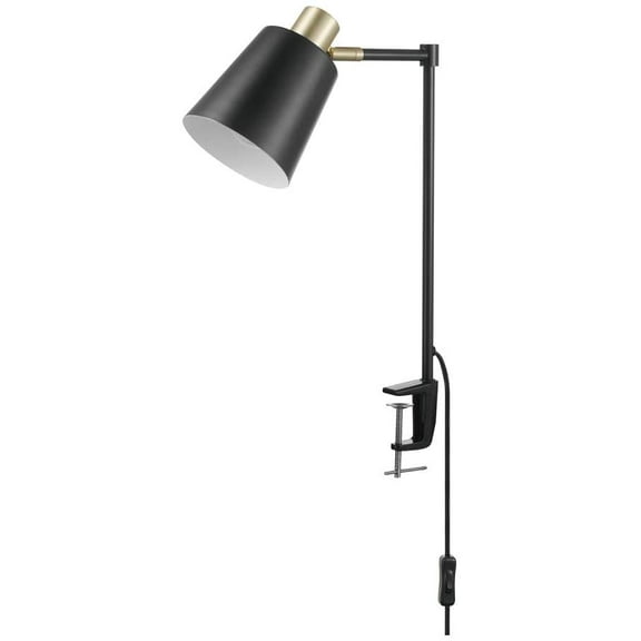 Desk Lamp, Black with Gold