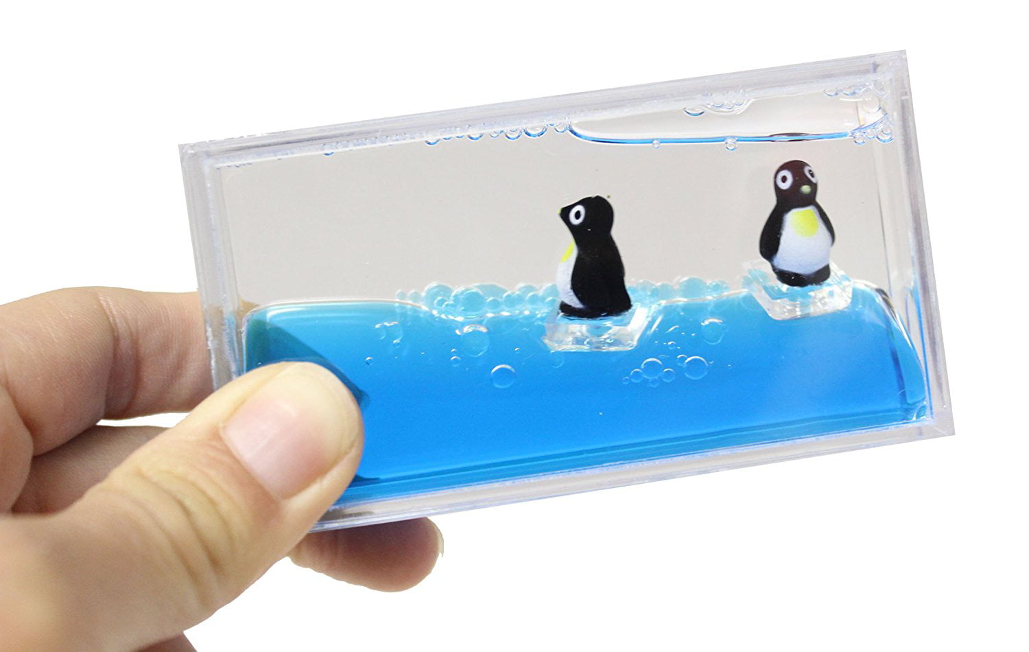 Details about   1 Penguin mini aquarium visual sensory toy fidget autism calming 