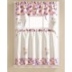 thumbnail image 1 of Juego de cortinas de cocina RT Designers Collection Cenefa con mariposas bordadas KCUB037, 1 of 1