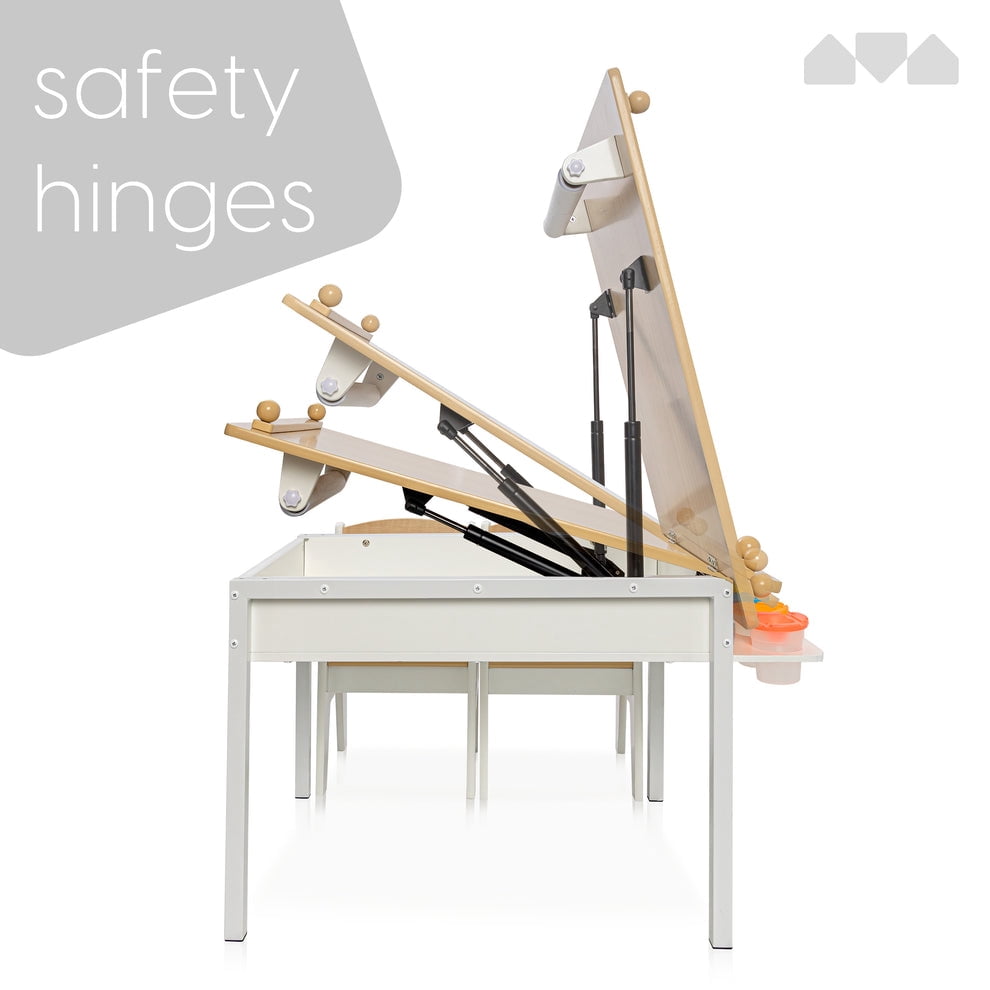 Milliard 2-in-1 Kids Convertible Art Table to Easel