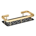 thumbnail image 2 of Carrito de de aluminio resistente a la oxidación, sin perforaciones, estante organizador de , soporte para champú, bandeja de almacenamiento BLESIY Soporte de ducha de montaje en pared, 2 of 8