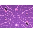 thumbnail image 1 of Ahgly Company Indoor Rectangle Abstract Pink Contemporary Area Rugs, 2' x 5', 1 of 4