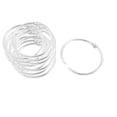 thumbnail image 1 of Loose Leaf Binder Rings 1.6 Inch, 12 Pack Metal Book Rings, Easy to Open and Close, Silver Circular Binding Rings for Home, Office, 1 of 1