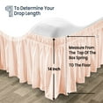 thumbnail image 3 of SGI Bedding 14 Inch Wrap Around Bedskirt | Microfiber Wrap Around Bed Skirt | Fade-Resistant, Wrinkle-free, Anti-static, Decorative, Extra Storage Space, Clutter-Free | Texas King, Peach, 3 of 8