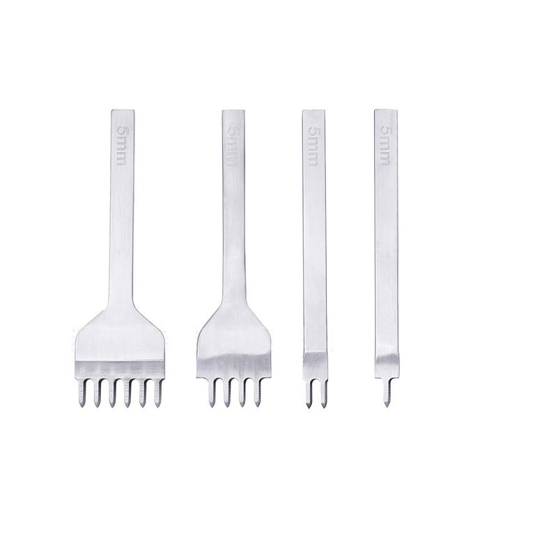 4pcs prong punch hole leather craft stitching tools - select prong spacing